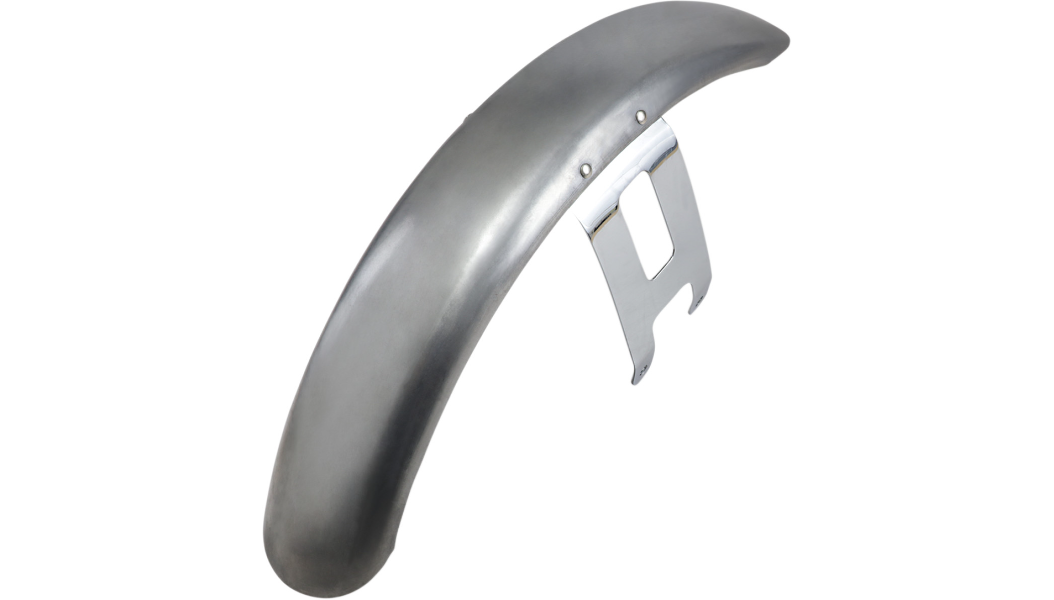 DRAG SPECIALTIES Wide Glide-Style Front Fender with Chrome Mounting Brackets - Harley-Davidson 1949-1984 - For 19" or 21" Wheel 090057-PB-LB2