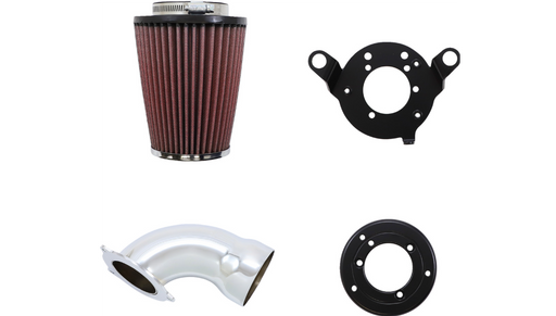 COBRA Cone Air Filter - Chrome/Chrome - Harley-Davidson '95-'17 - 606-0102-06 - PartsOutlet.com.au