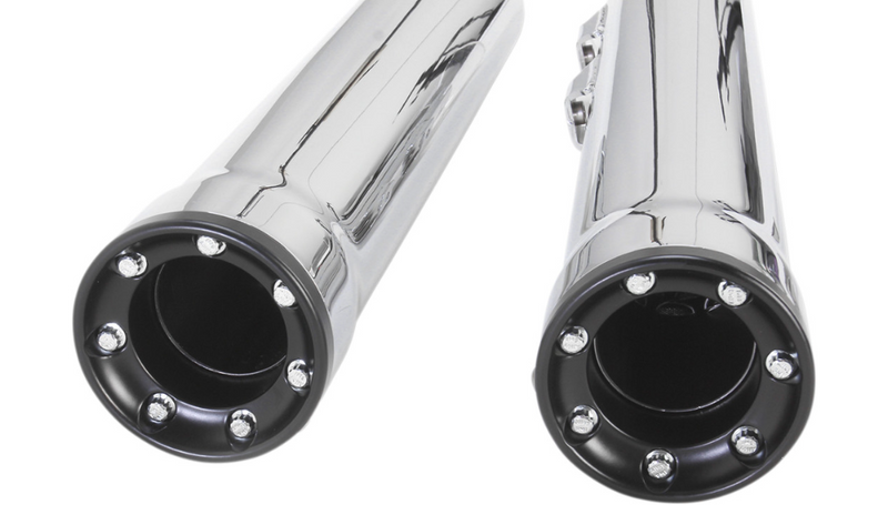 COBRA 3" RPT Mufflers - Softail '05-'17 - Chrome - 6052