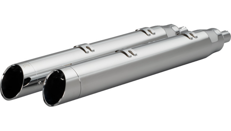 KHROME WERKS 4-1/2" War Hammer Mufflers - Indian Touring '14-'24 with saddlebags - Chrome 202220