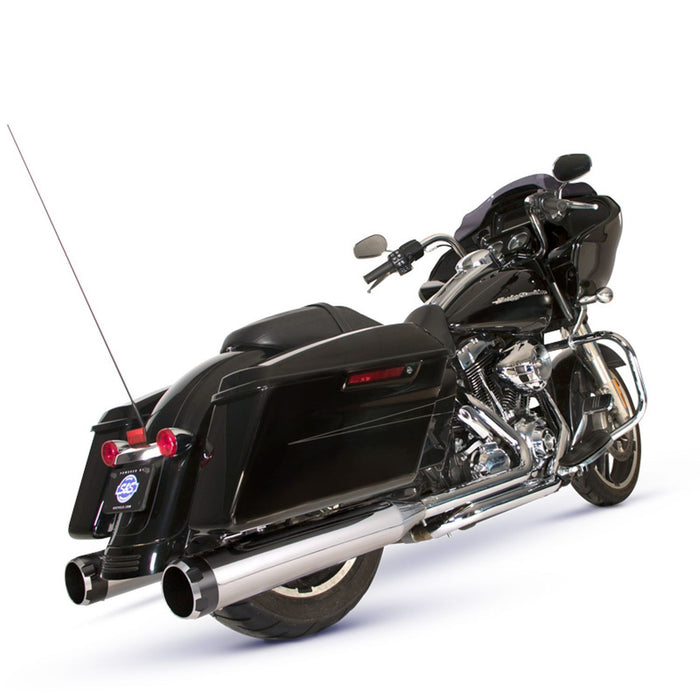 S&S CYCLE EL DORADO EXHAUST SYSTEM for 2009–2016 TOURING MODELS–Chrome with Black Thruster End Cap 550-0677B