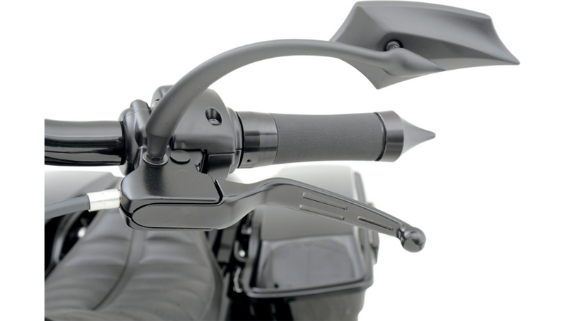 DRAG SPECIALTIES Levers - Slotted - FL Touring - Harley-Davidson 2008-2016 - Black H07-0587B - PartsOutlet.com.au