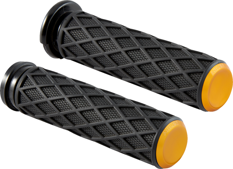 ARLEN NESS Grips - Diamond - TBW - Gold - Harley-Davidson '08-'22 - 500-016 - PartsOutlet.com.au