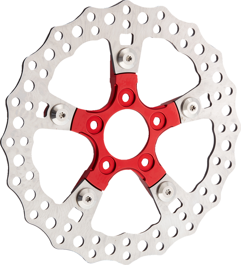 ARLEN NESS Rotor Mount - Ness Wheel - Red - Harley-Davidson '14-'20 - 33-106 - PartsOutlet.com.au