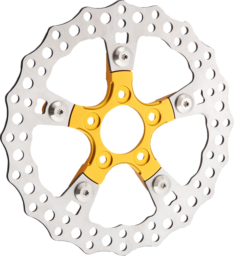 ARLEN NESS Rotor Mount - Ness Wheel - Gold - Harley-Davidson '14-'20 - 33-105 - PartsOutlet.com.au
