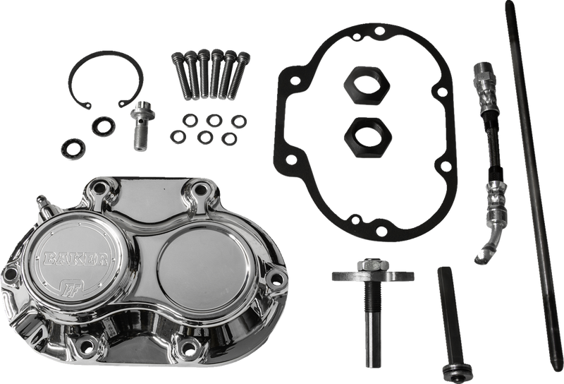 BAKER DRIVETRAIN Transmission Side Cover - Hydraulic - M8 '17-'23 - Polish M8-10602-A - PartsOutlet.com.au