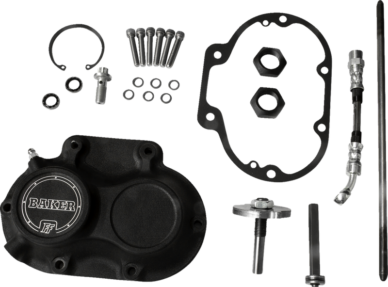BAKER DRIVETRAIN Transmission Side Cover - Hydraulic - M8 '17-'23 - Black M8-10603-A - PartsOutlet.com.au