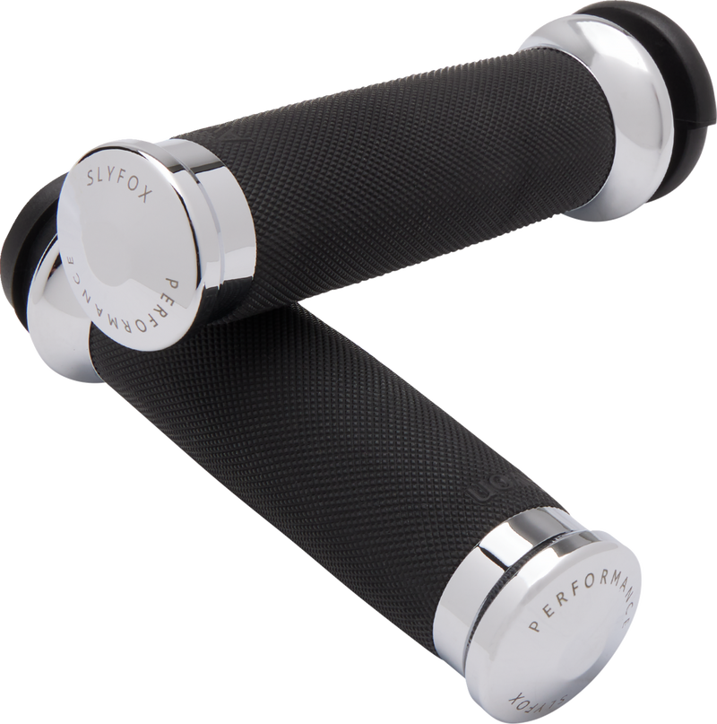 SLYFOX Grips - TBW - Chrome CC-85-CH-FL-FOX