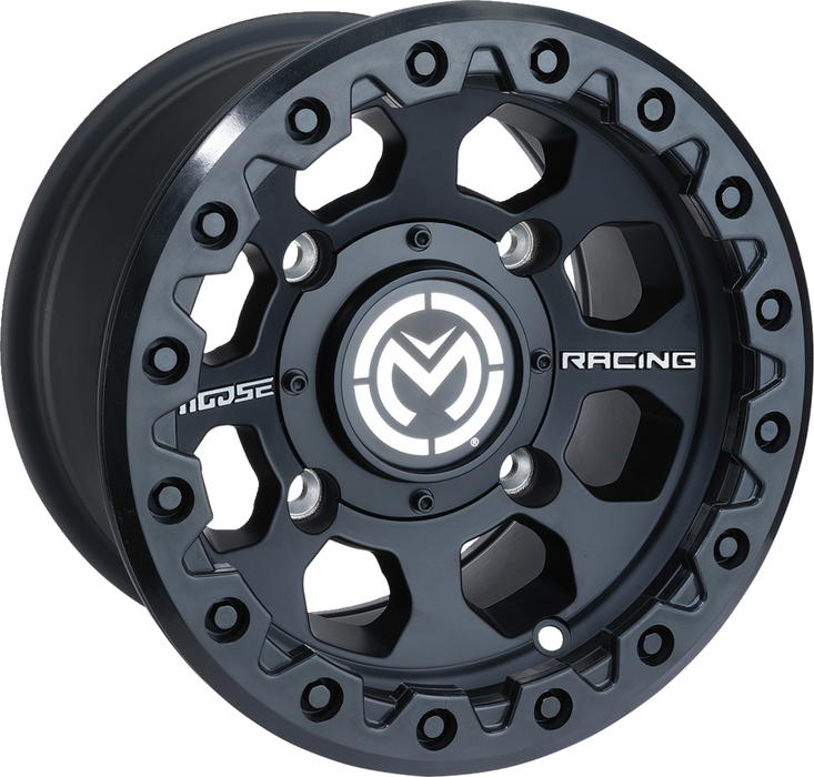 MOOSE UTILITY Wheel - 23X - Rear - Black - 12x8 - 4/156 - 4+4 - 23MO128156SB4