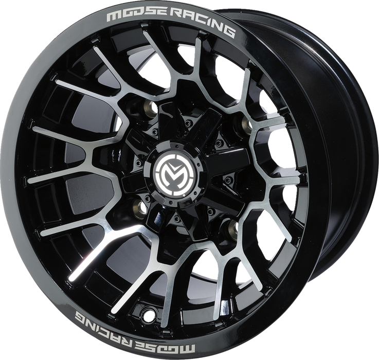 MOOSE UTILITY Wheel - 24X - Front - Black - 12x7 - 4/156 - 4+3 - 24127156GBMF4