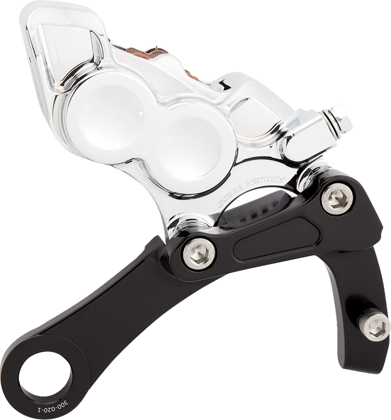 ARLEN NESS Rear 4-Piston Brake Caliper Kit M8 Softail, Chrome - '18-later Softail Models w/ M8 Engines - 02-327 - PartsOutlet.com.au