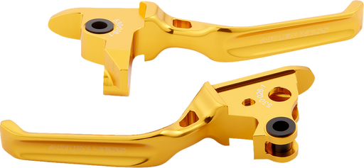 ARLEN NESS Lever Set - Method - 18+ Softail - Gold - 530-029 - PartsOutlet.com.au