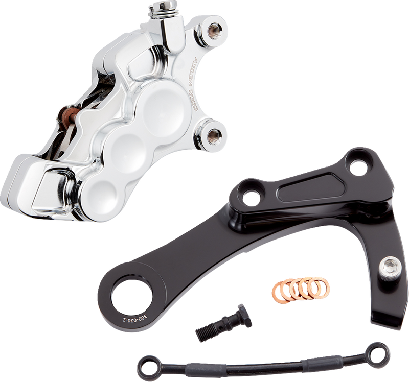 ARLEN NESS Rear 6-Piston Brake Caliper Kit M8 Softail '18-'23 - Chrome - 02-326 - PartsOutlet.com.au