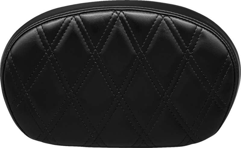 LE PERA Sissy Bar Pad - Medium - Double Diamond - Shiny Black -'08-'23 FL - L-SBP02DD-SH - PartsOutlet.com.au