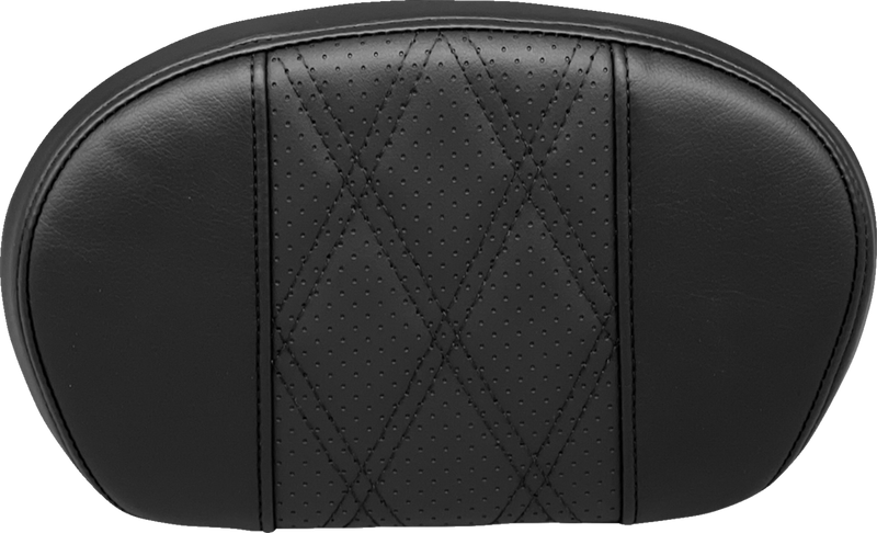 LE PERA Sissy Bar Pad - Medium - GT2/HR2 - Perforated Black - '08-'23 FL - L-SBP02GT/HR2 - PartsOutlet.com.au