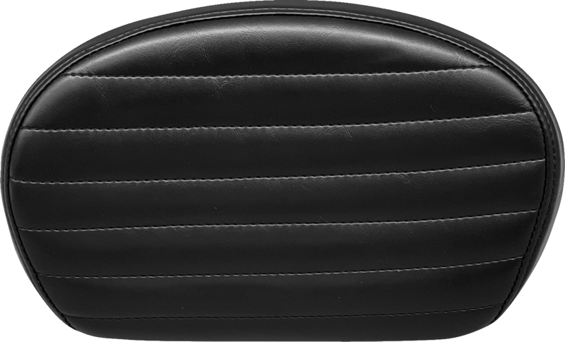 LE PERA Sissy Bar Pad - Medium - Pleated - Shiny Black - '08-'23 FL - L-SBP02PT-SH - PartsOutlet.com.au