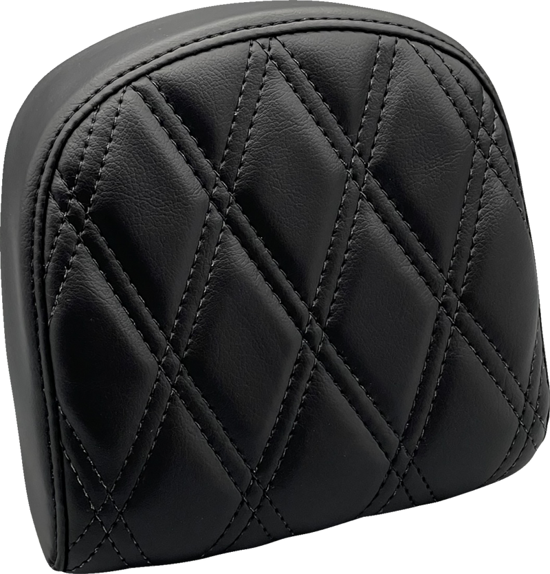 LE PERA Sissy Bar Pad - Small - Double Diamond - Dull Black - '08-'23 FL - L-SBP03DD-DULL - PartsOutlet.com.au