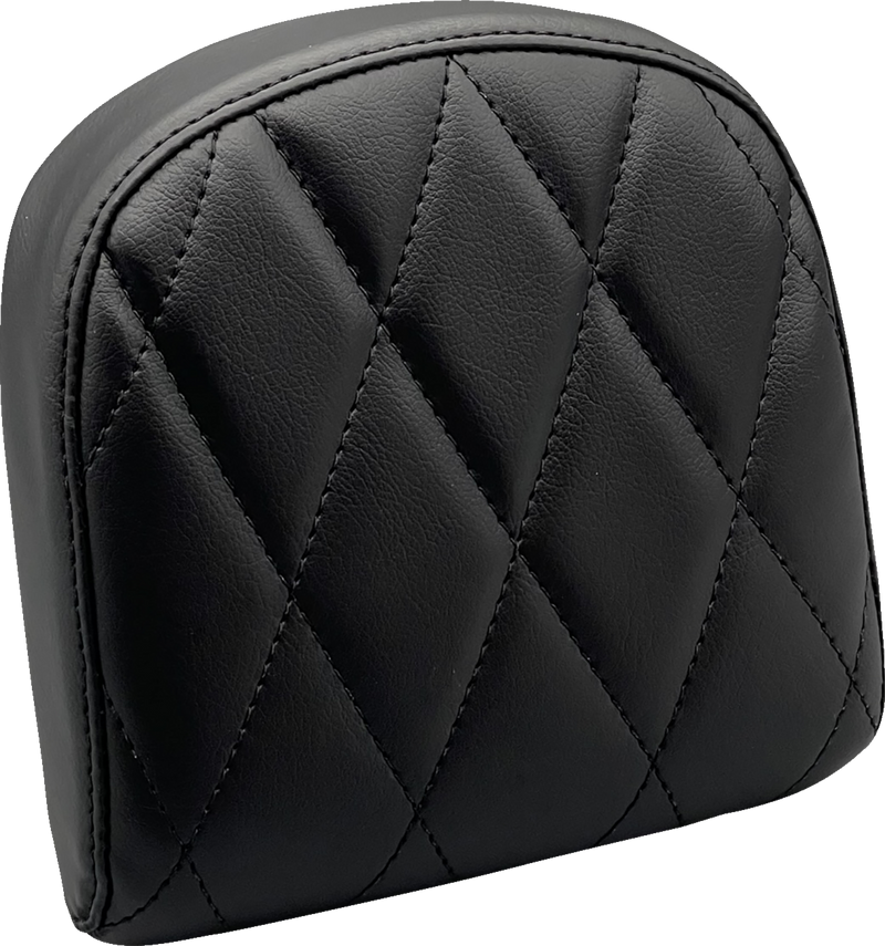 LE PERA Sissy Bar Pad - Small - Diamond - Dull Black - '08-'23 FL - L-SBP03DM-DULL - PartsOutlet.com.au