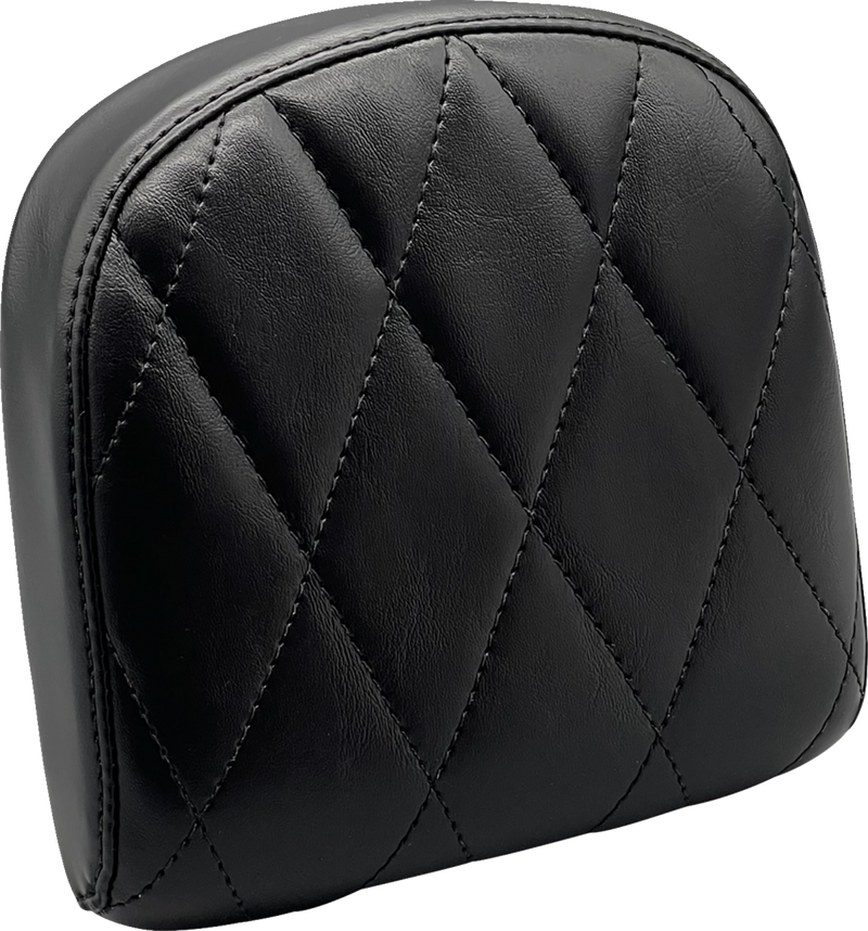 LE PERA Sissy Bar Pad - Small - Diamond - Shiny Black - '08-'23 FL - L-SBP03DM-SH - PartsOutlet.com.au