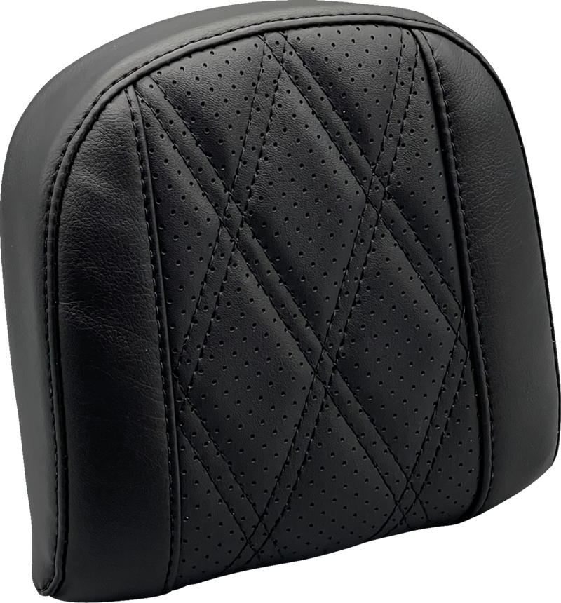 LE PERA Sissy Bar Pad - Small - GT2/HR2 - Perforated Black - '08-'23 FL - L-SBP03GT/HR2 - PartsOutlet.com.au
