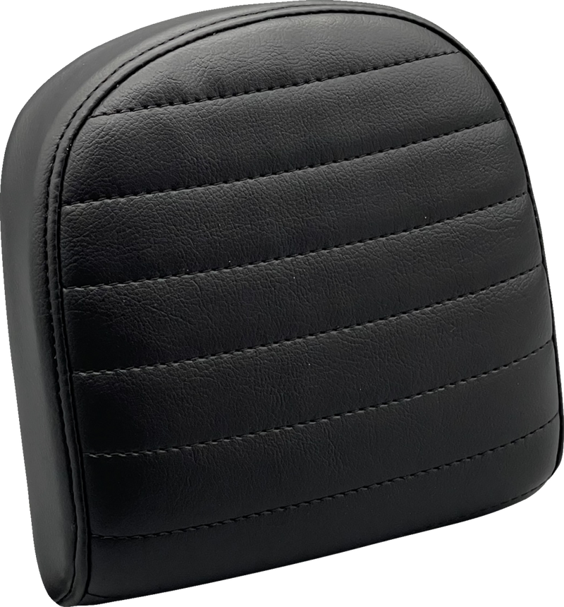 LE PERA Sissy Bar Pad - Small - Pleated - Dull Black - '08-'23 FL - L-SBP03PT-DULL - PartsOutlet.com.au