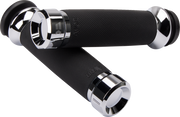 KHROME WERKS Grips - Klassic - Custom Contour - TBW - Chrome 500185 - PartsOutlet.com.au