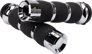 KHROME WERKS Grips - Klassic - Air Cushion - TBW - Chrome 500195 - PartsOutlet.com.au