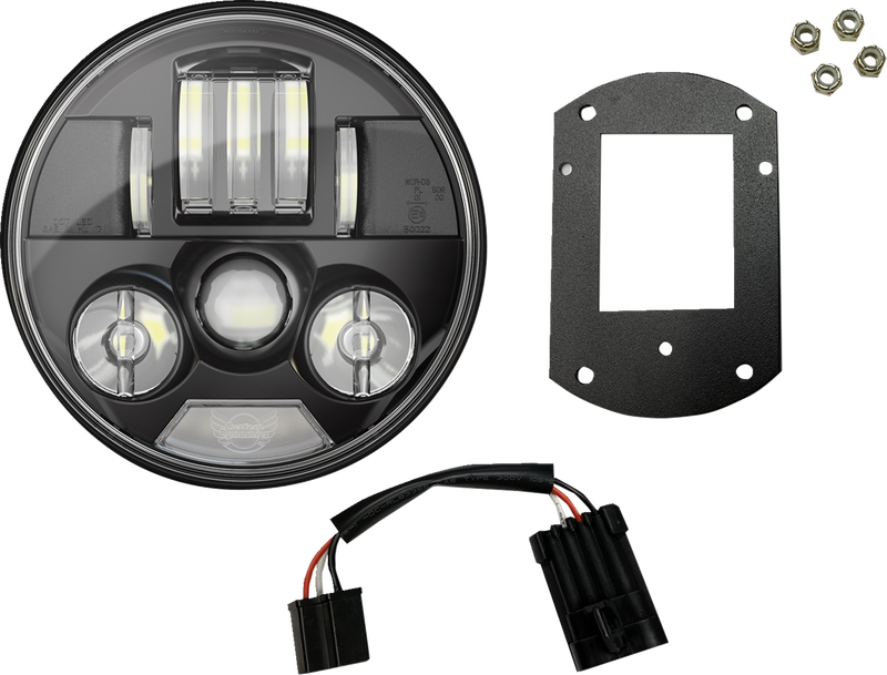 CUSTOM DYNAMICS ProBEAM? Headlight Kit - 5-3/4" - Black - FXLRST/FXRST PB-LRST-B
