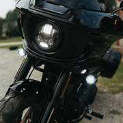 CUSTOM DYNAMICS ProBEAM? Headlight Kit - 5-3/4" - Black - FXLRST/FXRST PB-LRST-B