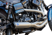 S&S CYCLE 2-into-1 Qualifier Exhaust System - Brushed - '06-'07 FXD - 550-1097 - PartsOutlet.com.au