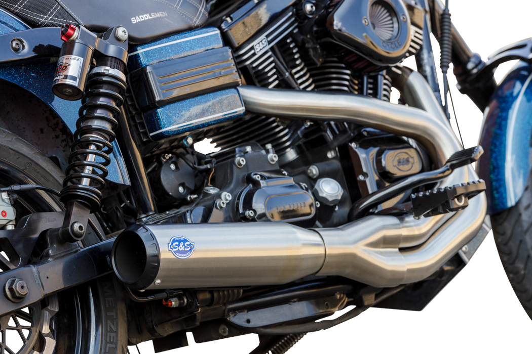 S&S CYCLE 2-into-1 Qualifier Exhaust System - Brushed - '06-'07 FXD - 550-1097 - PartsOutlet.com.au