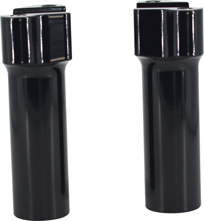 WILD 1 Chubby Billet Risers - 4-1/2" - Gloss Black - WO526GB