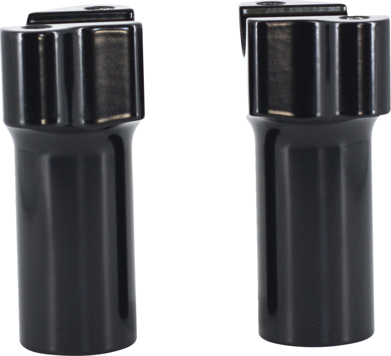 WILD 1 Chubby Billet Risers - 3-1/2" - Gloss Black - WO529GB