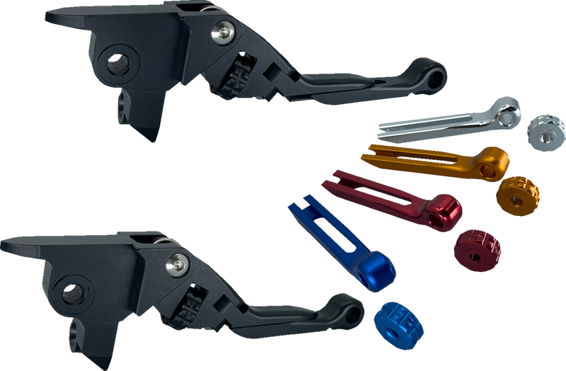PSR Anthem Pro Adjustable Lever Set for Harley Models - Black 12-03651-22