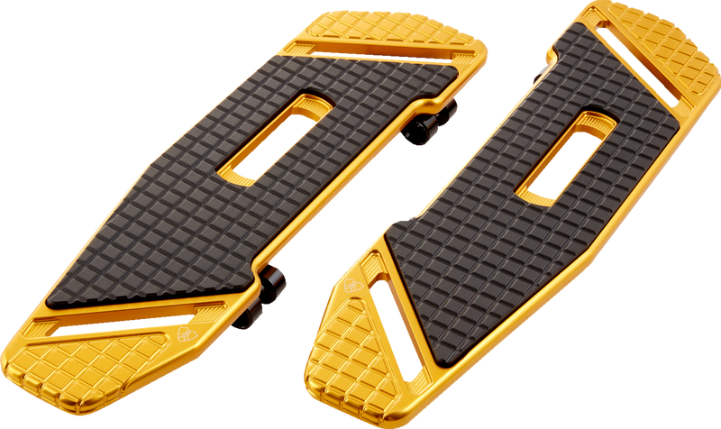 ARLEN NESS SpeedLiner Floorboards - Driver - Gold - 99-UP FLT TOURING MODELS (BAGGER) - 410-035 - PartsOutlet.com.au