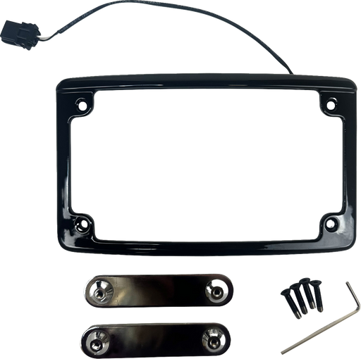 CUSTOM DYNAMICS License Plate Frame - LED - Black LPF-RAD-23CVO-B