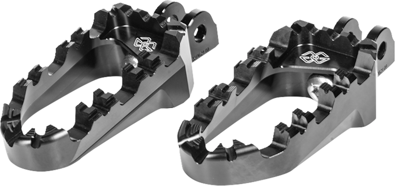 GILLES TOOLING Pro-X Enduro Foot Pegs - Black - Pan America RGK-121-UF34-SET-B