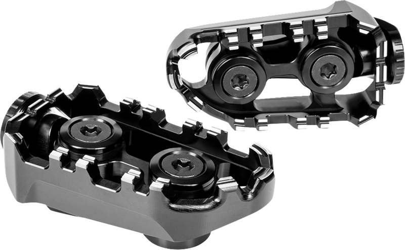 GILLES TOOLING Tech-X Enduro Foot Pegs - Driver - Black RGK-121-UF35-SET-B