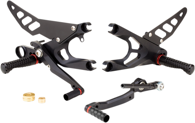 GILLES TOOLING FXR Rearset - Black - Yamaha FXR-Y07-B