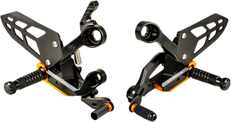 GILLES TOOLING Adjustable Rearset - Black - KTM VCR38GT2-KT04