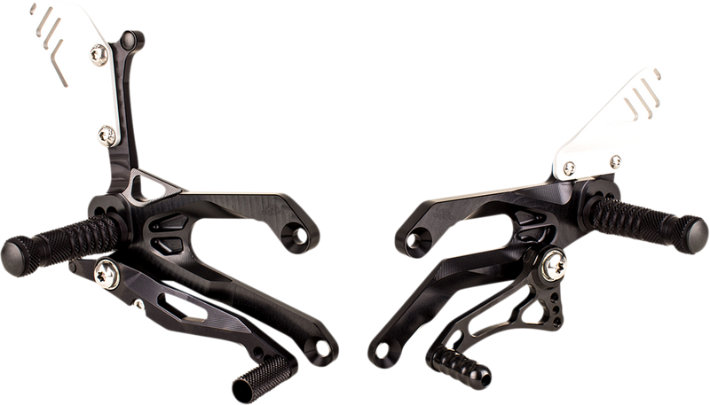 GILLES TOOLING FXR Rearset - Black - Yamaha FXR-Y05-CUP-B