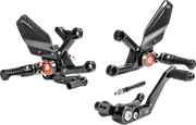 GILLES TOOLING MUE2 Rearset - Black - Honda MUE2-H02-B