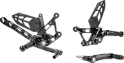 GILLES TOOLING MUE2 Rearset - Black - Yamaha MUE2-Y03-B