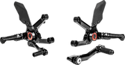 GILLES TOOLING MUE2 Rearset - Black - Triumph MUE2-T01-B