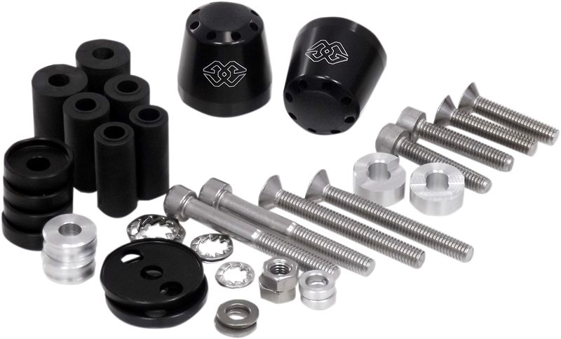 GILLES TOOLING Bar-End Weights - Cone - Black LG-CO-22-B