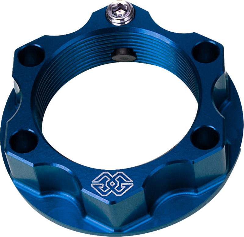 GILLES TOOLING Top Yoke Nut - ACMA - Blue ACMA-28-10-BL