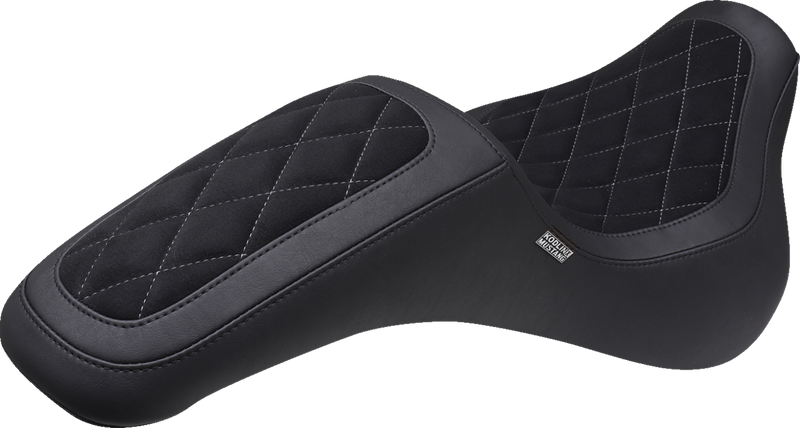 MUSTANG Signature Series Fastback - Vinyl/Alcantara - Diamond Stitch w/ Gun Metal Thread - FX '18-'24 - 76321GM - PartsOutlet.com.au