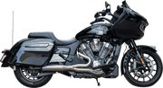 S&S CYCLE 2-into-1 Qualifier Exhaust System - Race Only - Brushed - Stainless Steel - Indian 2020-2023 - 550-1082 - PartsOutlet.com.au