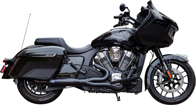 S&S CYCLE 2-into-1 Qualifier Exhaust System - 50-State - Black - Stainless Steel 550-1085 - PartsOutlet.com.au