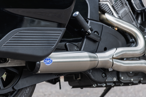 S&S CYCLE 2-into-1 Qualifier Exhaust System - 50-State - Brushed - Stainless Steel 550-1083 - PartsOutlet.com.au